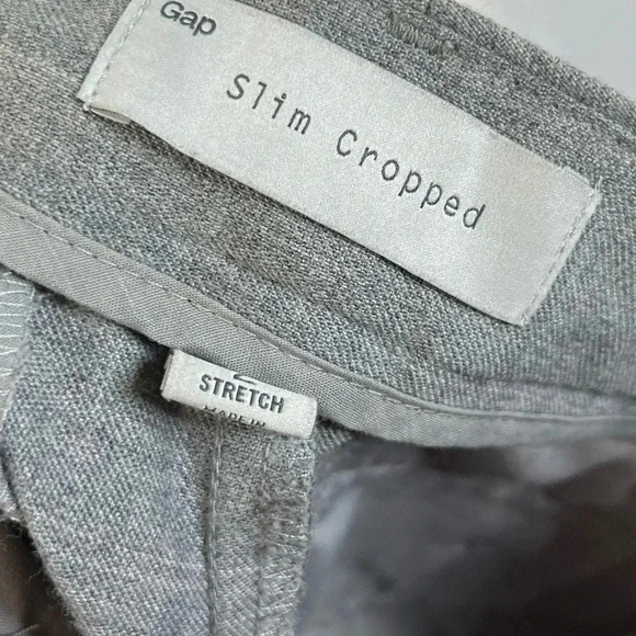 Gap Light Heather Gray Slim Crop Dress Pants 2 - Picture 5 of 5